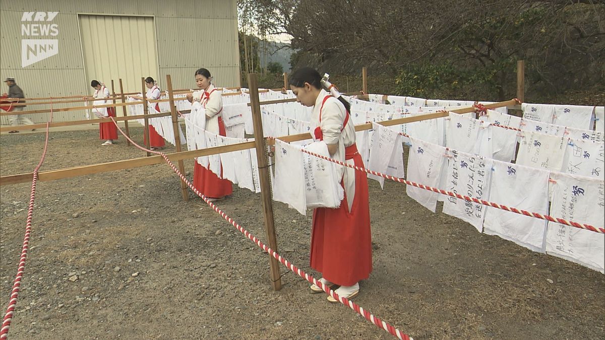 受験生から受験生へと…防府天満宮で受け継がれる「合格はちまき」の洗濯