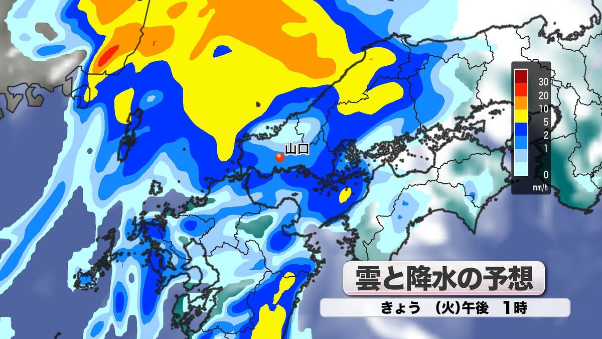 雲と降水の予想