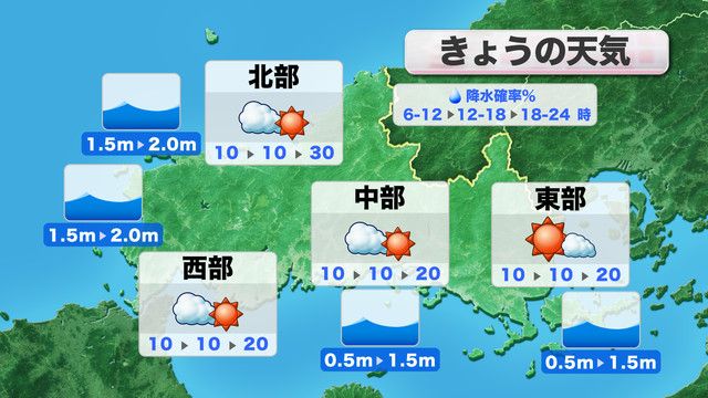 きょう5日(火)の天気