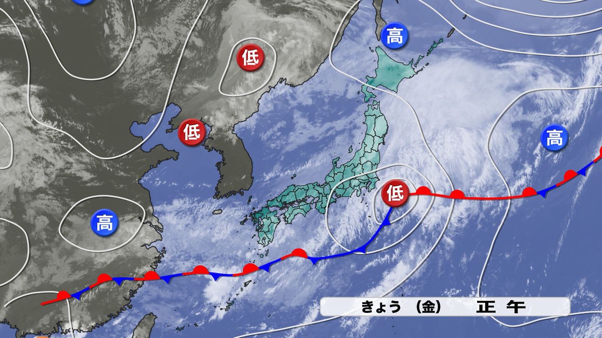 きょう31日(金)天気図