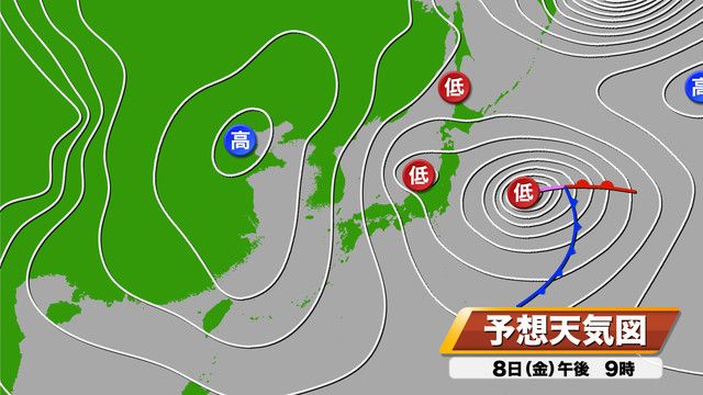 【山口天気 朝刊3/8】再び北風の冷たさ増す　週末にかけて冬の装い必須　空気乾燥も注意