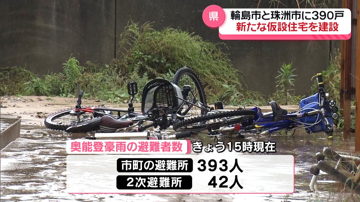 奥能登豪雨被災者に向け　輪島市・珠洲市で新たに仮設住宅390戸を建設へ