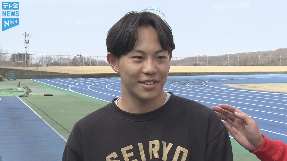星稜高2年の清水空跳選手 初の国際大会でV U18アジア陸上男子100メートルで優勝