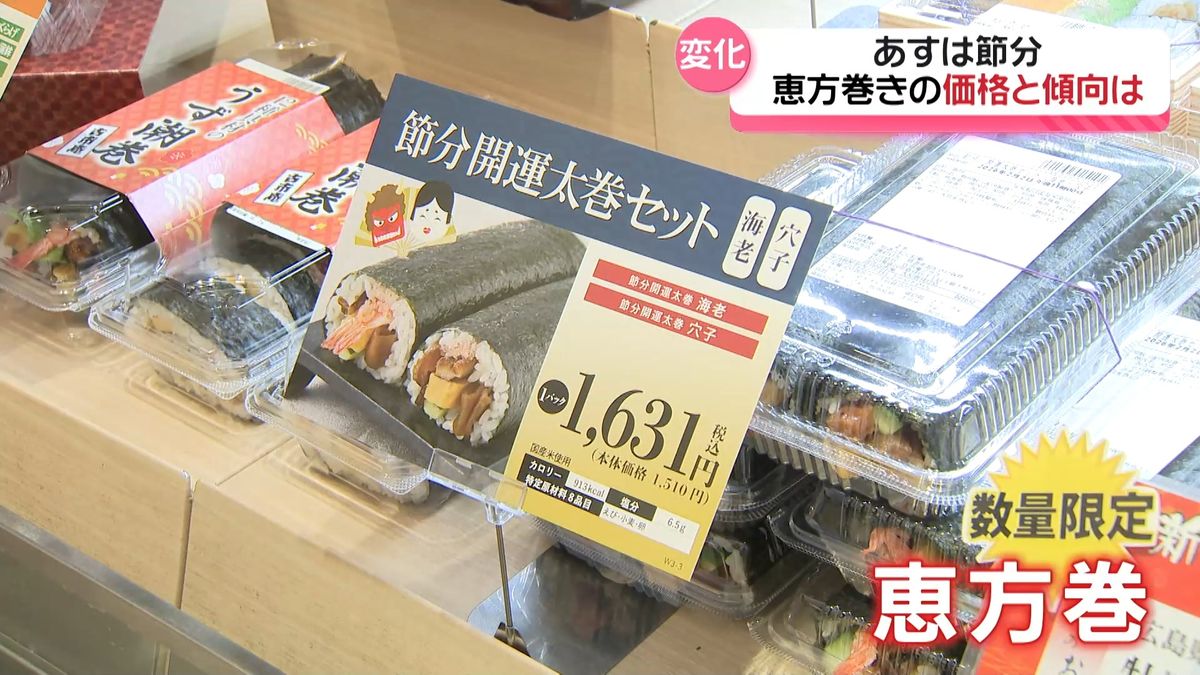 鬼は外！｣ 生活脅かす“物価高の鬼”いつ退治？ 石川の恵方巻は“ハーフ