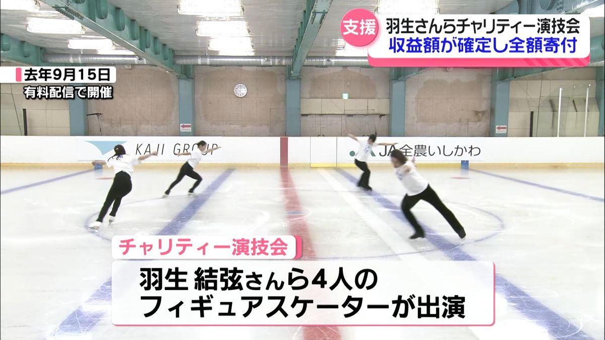 羽生結弦さんら出演の復興支援チャリティー演技会収益額が確定