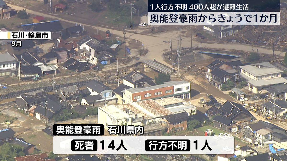 奥能登豪雨から1か月　400人以上が避難生活続く　能登官民連携復興センターが開所