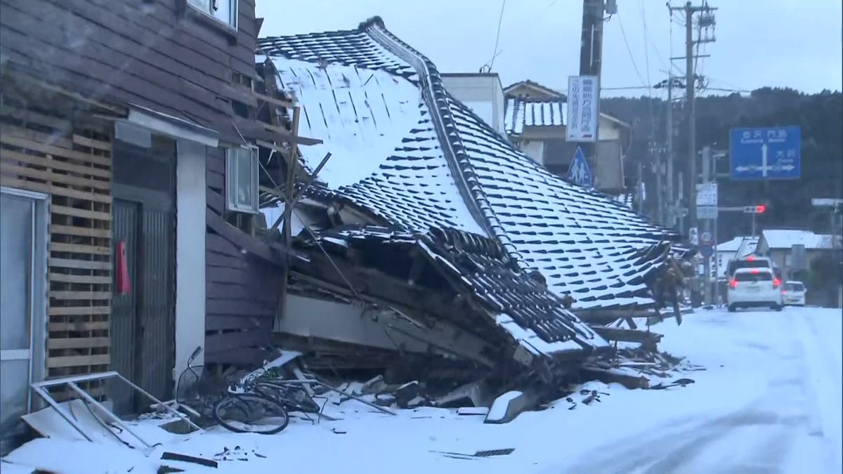 地震で被害を受けた住宅