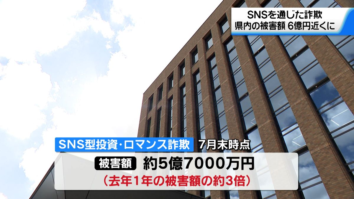 SNS型投資・ロマンス詐欺　石川県内の被害額6億円に迫る…前年の3倍強