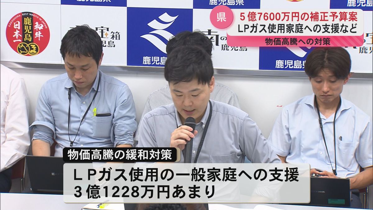 県が物価高騰への対策として5億7600万円の追加補正予算案　LPガス使用家庭への支援など