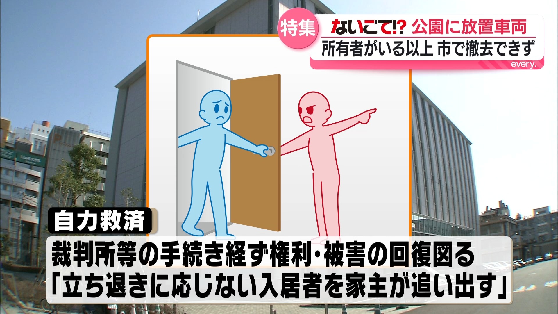 公園に1年以上放置された車…なぜ撤去できない？法律の壁とは
