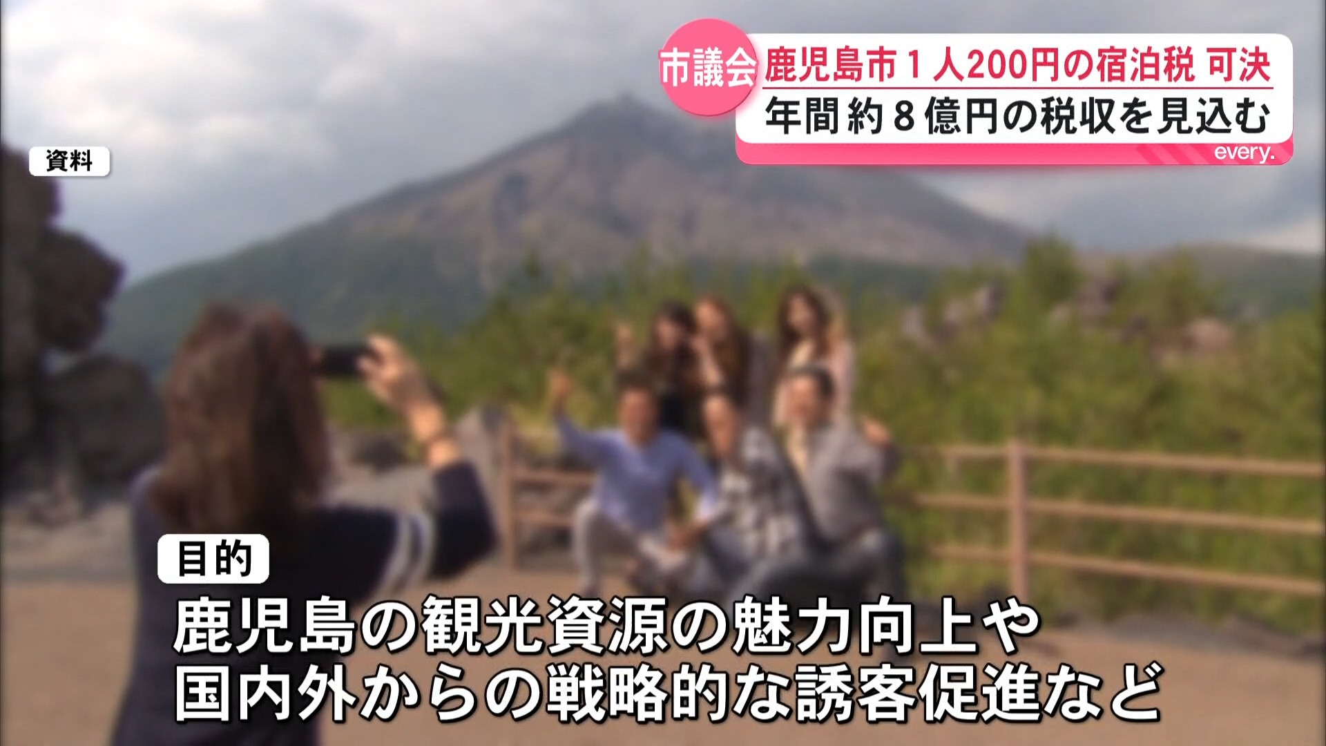 観光資源の魅力向上へ　宿泊客に1泊200円　鹿児島市議会で宿泊税条例を可決