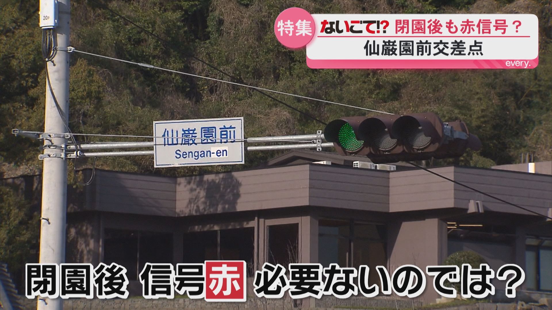 「夜は車がいないのに赤信号…」仙巌園前で渋滞・誤認・無視が発生　夜間も続く赤信号の理由とは？　　