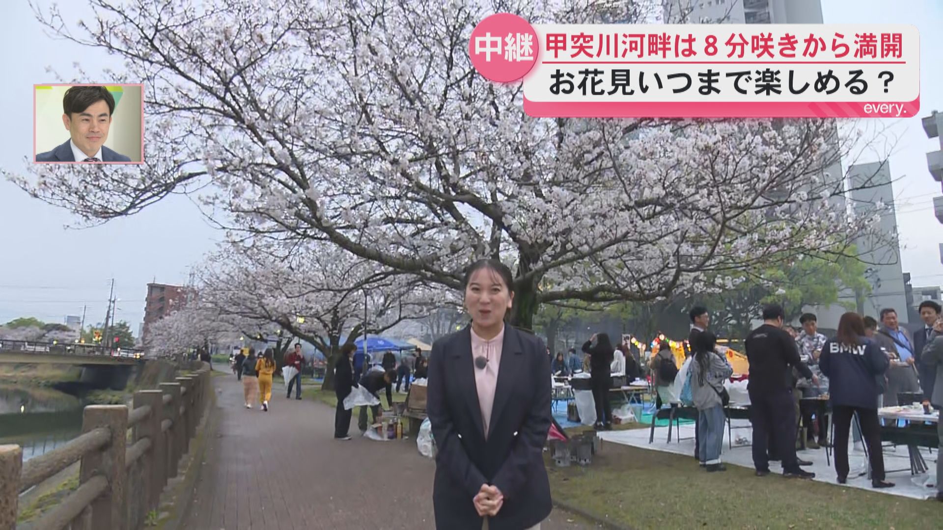 【甲突川から中継】5日（日）お花見日和 県内各地で桜が満開