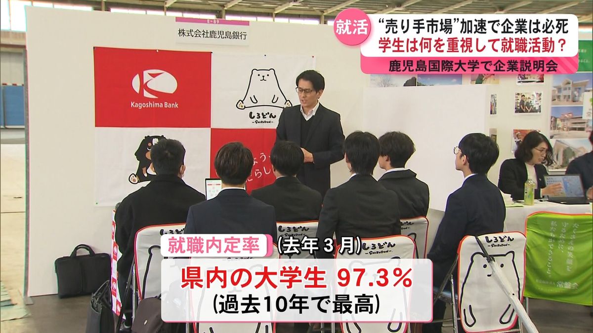 人材確保に企業は必死　大学での合同企業説明会　学生は何を重視して企業を選ぶ？