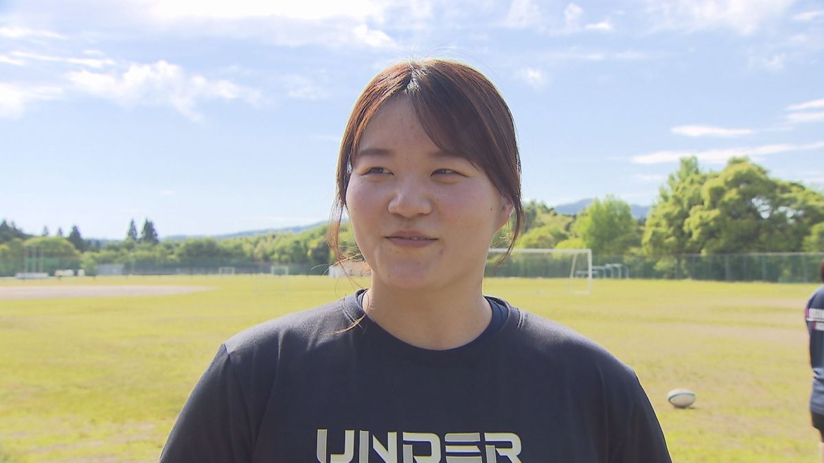 柔道元トップ選手がラグビーで国スポ目指す　榎谷有里さん　鹿児島ラグビー親善大使の青木蘭さん誘う