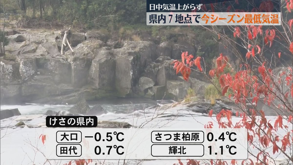 「寒くて起きられなかった」県内7地点で今シーズン最も気温が低く…気温が上がらない1日に