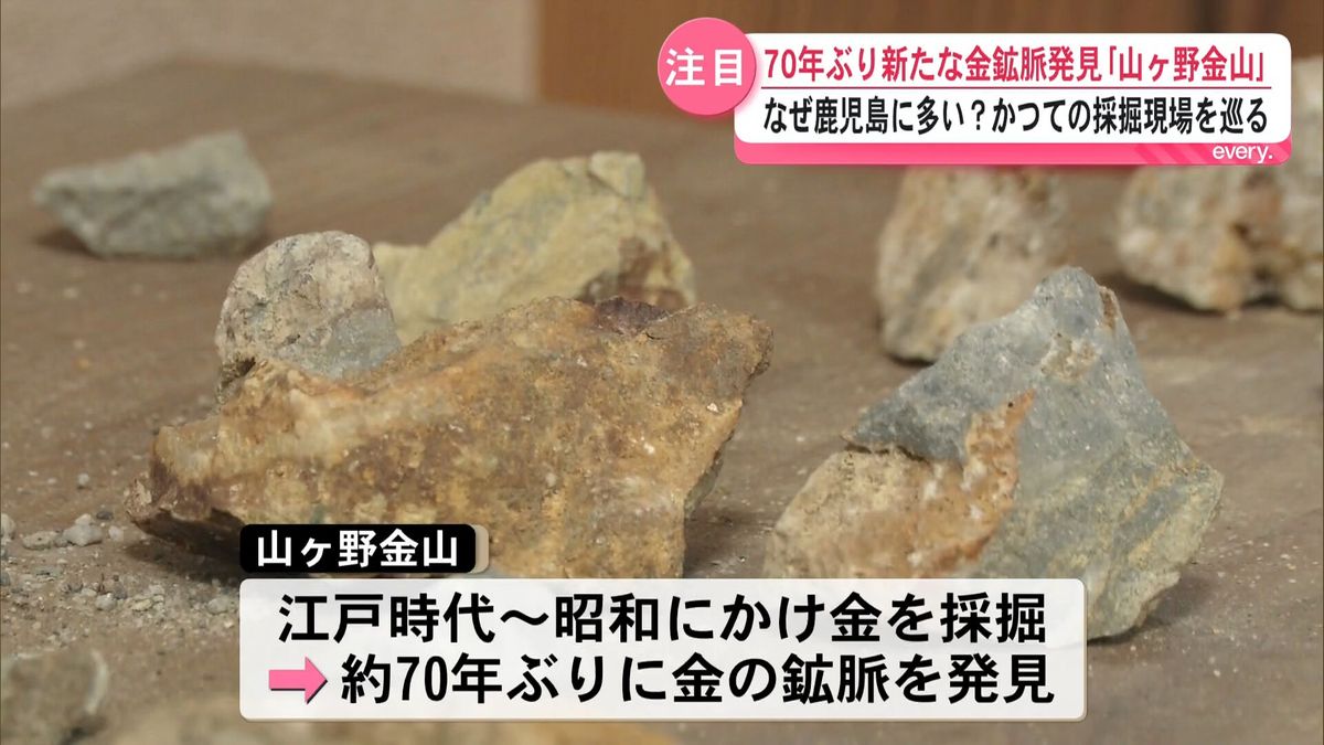 約70年ぶりに新たな金鉱脈が発見され注目集める「山ヶ野金山」かつての