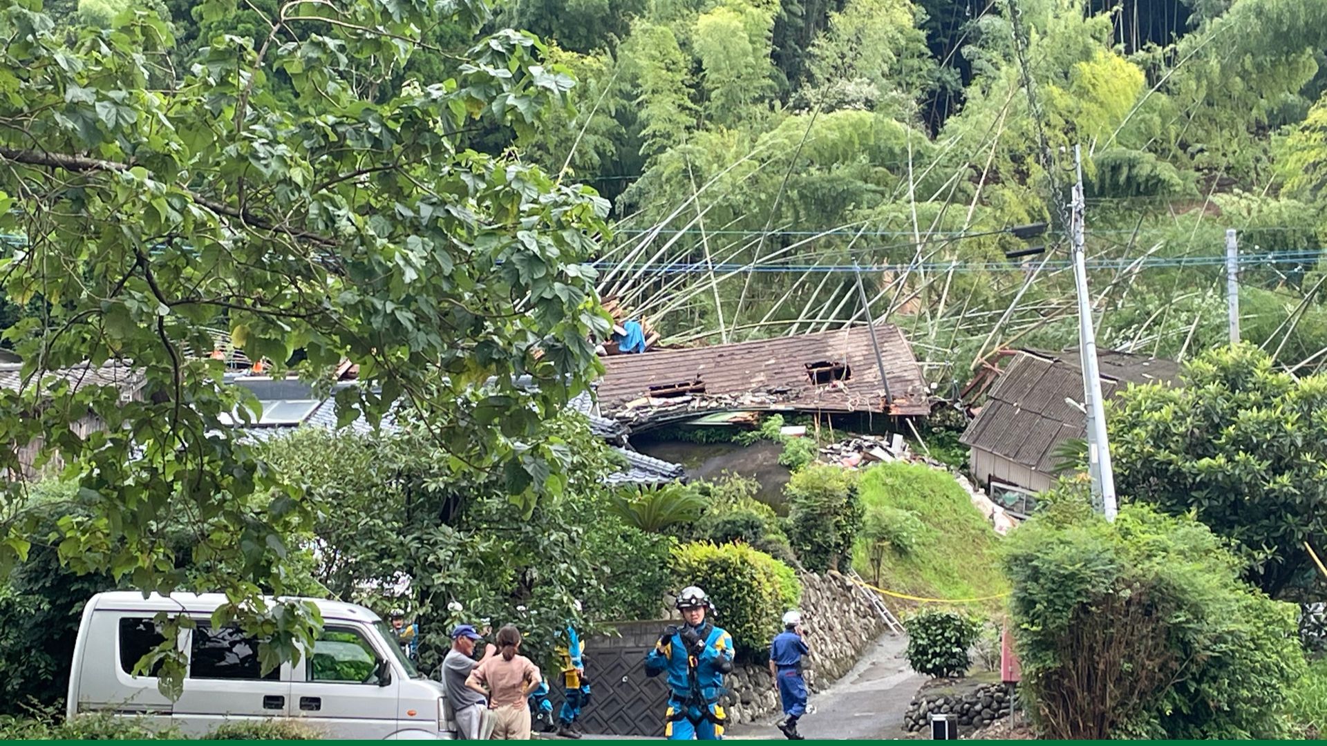 命を守る行動を】姶良市で土砂崩れ 住宅倒壊で30代女性行方不明