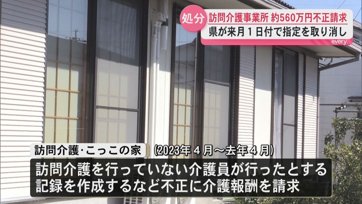姶良市の訪問介護事業所が約560万円を不正請求 県が最も重い“指定取り消し”処分へ 3月1日付