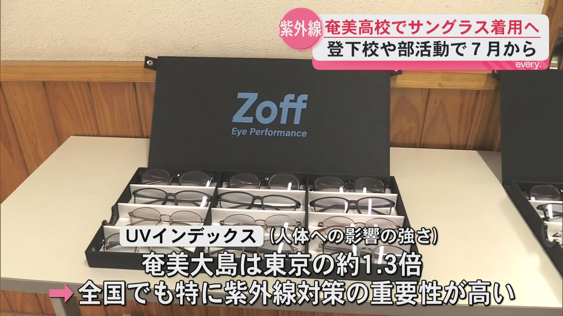 「自転車通学でつけたい」奄美高校で7月からサングラス着用の取り組み　紫外線対策の重要性学ぶ出張授業も