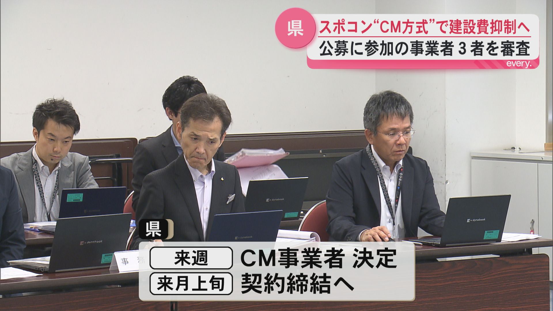 スポコン“CM方式”で建設費抑制へ　事業者3者を審査し最優秀提案者を選出　6月上旬に契約へ