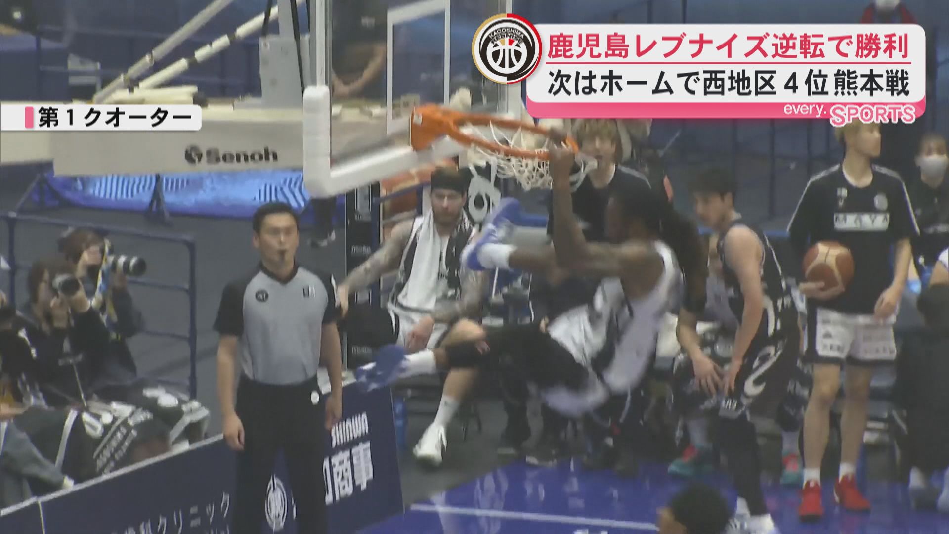 アウェー”２連勝”　Ｂ２西地区３位の鹿児島レブナイズ　福井に鮮やかな逆転劇