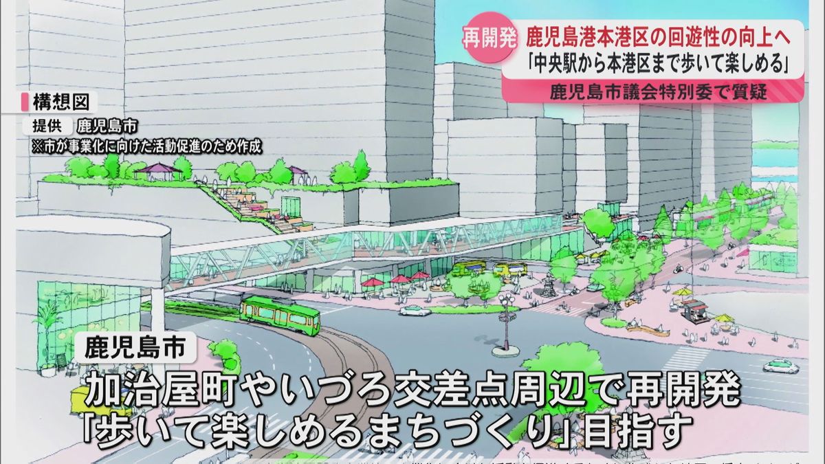 鹿児島港本港区の回遊性の向上へ 　｢中央駅から本港区まで歩いて楽しめる｣　鹿児島市議会特別委で質疑