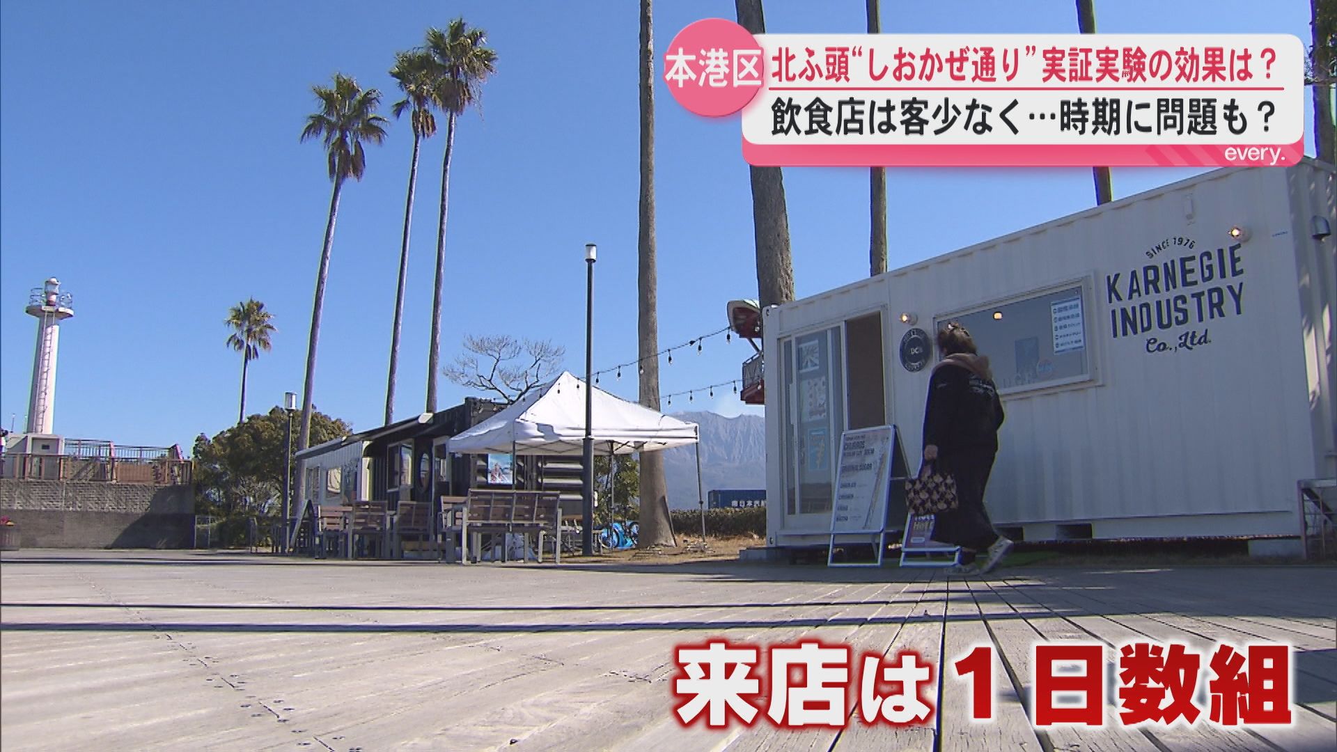 【再開発】鹿児島市の北ふ頭“しおかぜ通りの実証実験”「場所がわかりづらい」課題が浮き彫りに