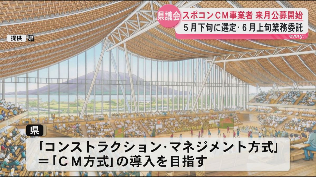 スポーツ・コンベンションセンター CM事業者4月に公募開始 5月下旬に選定へ