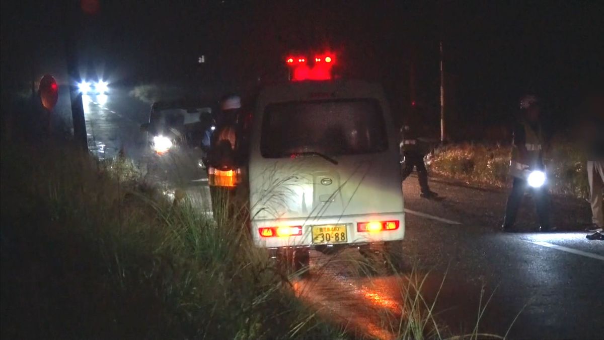 大崎町で女性(71)が軽ワゴン車にはねられ死亡　「気が付いたら車の前に人がいた」　現場に街灯なし