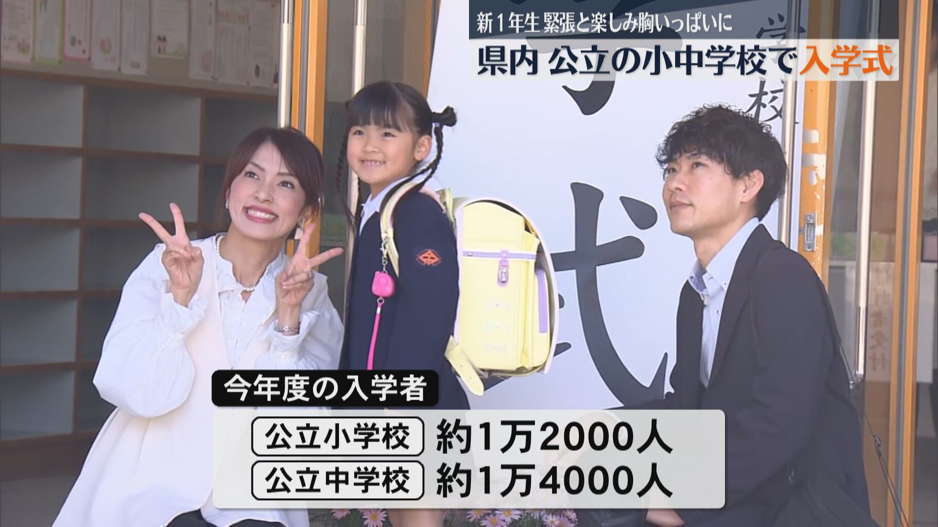 ワクワクする気持ち！」県内公立小学校でドキドキの入学式 鹿児島市立