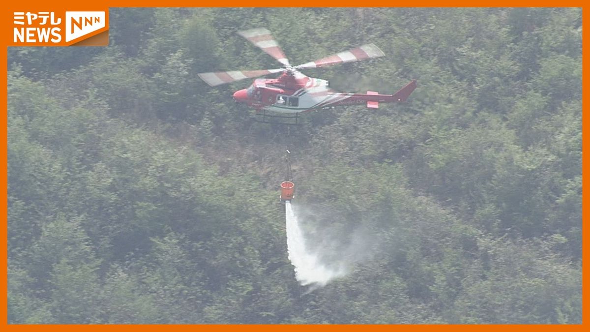 【鎮火】通報から21時間後に鎮火確認 仙台市青葉区芋沢の山火事