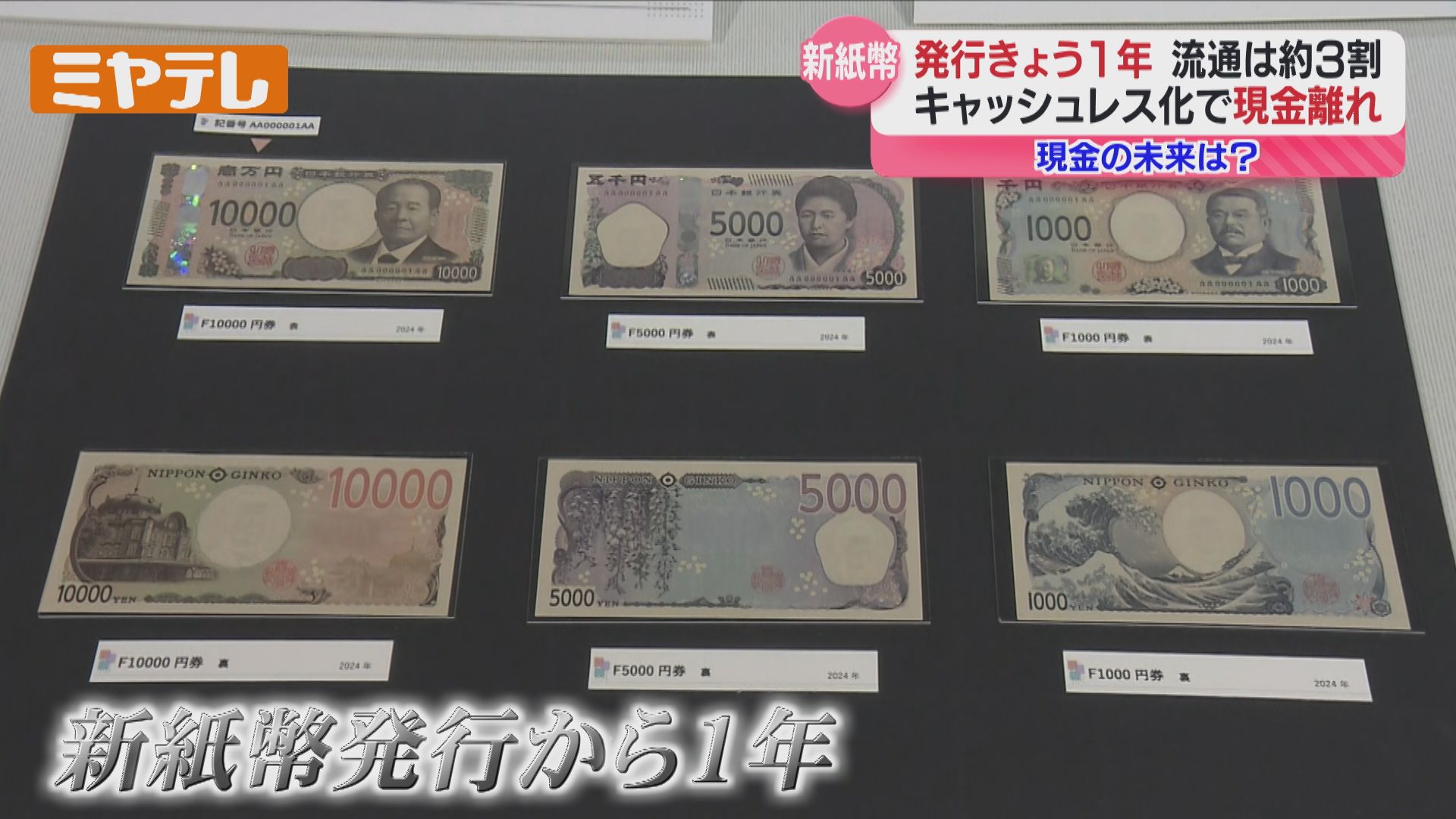 キャッシュレス”が普及しても… “現金”が必要な時 ＜新紙幣発行から1年