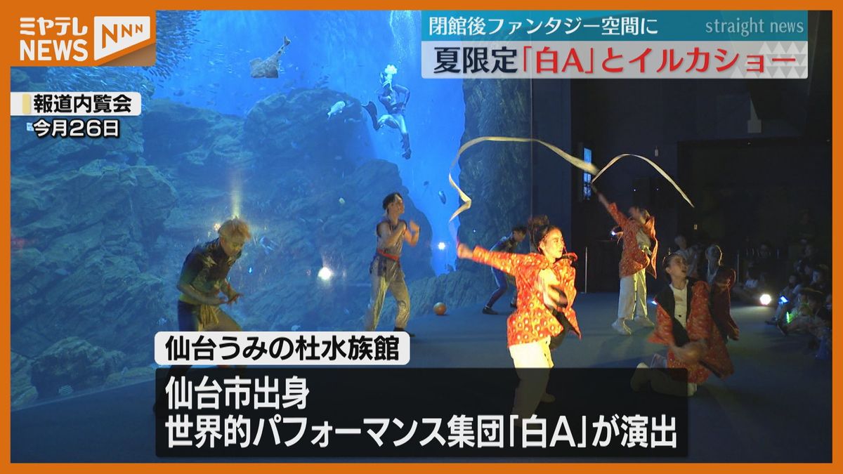 夏の思い出に！仙台うみの杜水族館×世界的パフォーマンス「SEATOPIA」開幕　8月25日まで