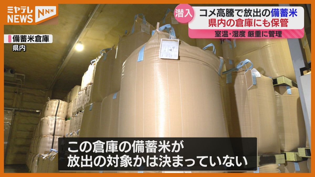 「中はひんやり、天井7メートル近くまで…」コメ高騰受け3月放出予定の『備蓄米』、厳重管理の保管倉庫にカメラ（宮城）