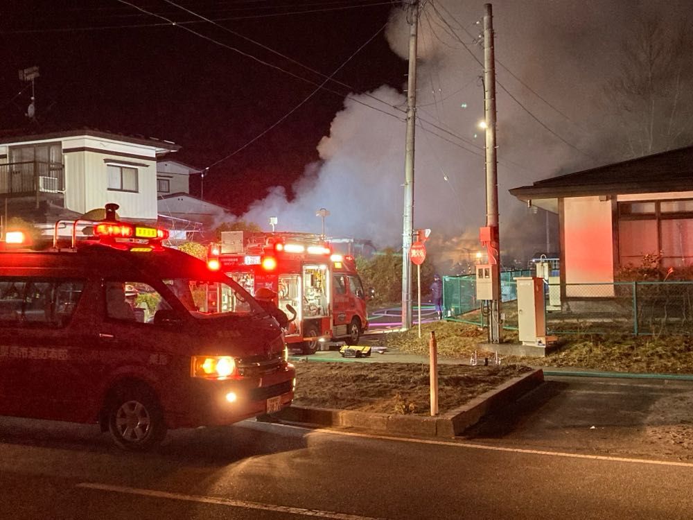 栗原市高清水で住宅全焼 1人軽傷 宮城