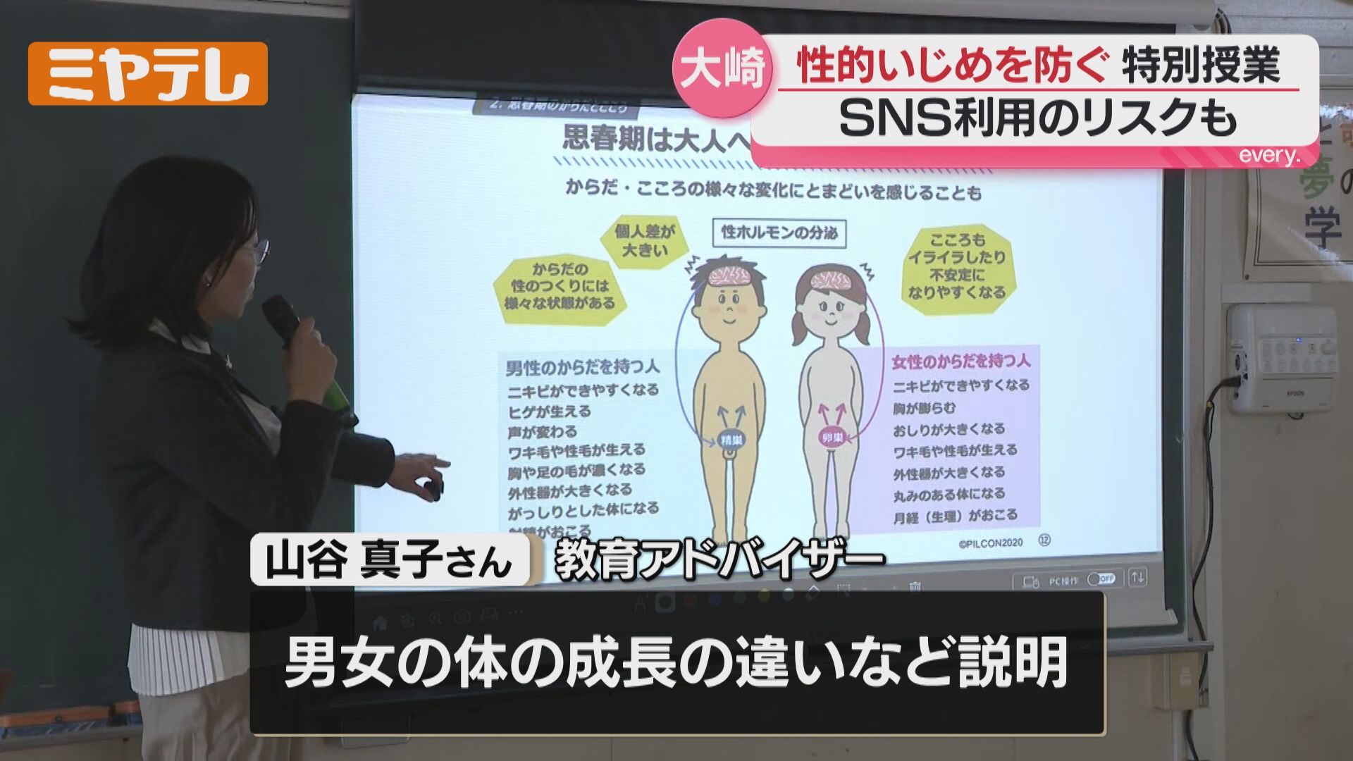 性的いじめ』につながる行動やSNSのリスクを学ぶ…小学校で特別授業