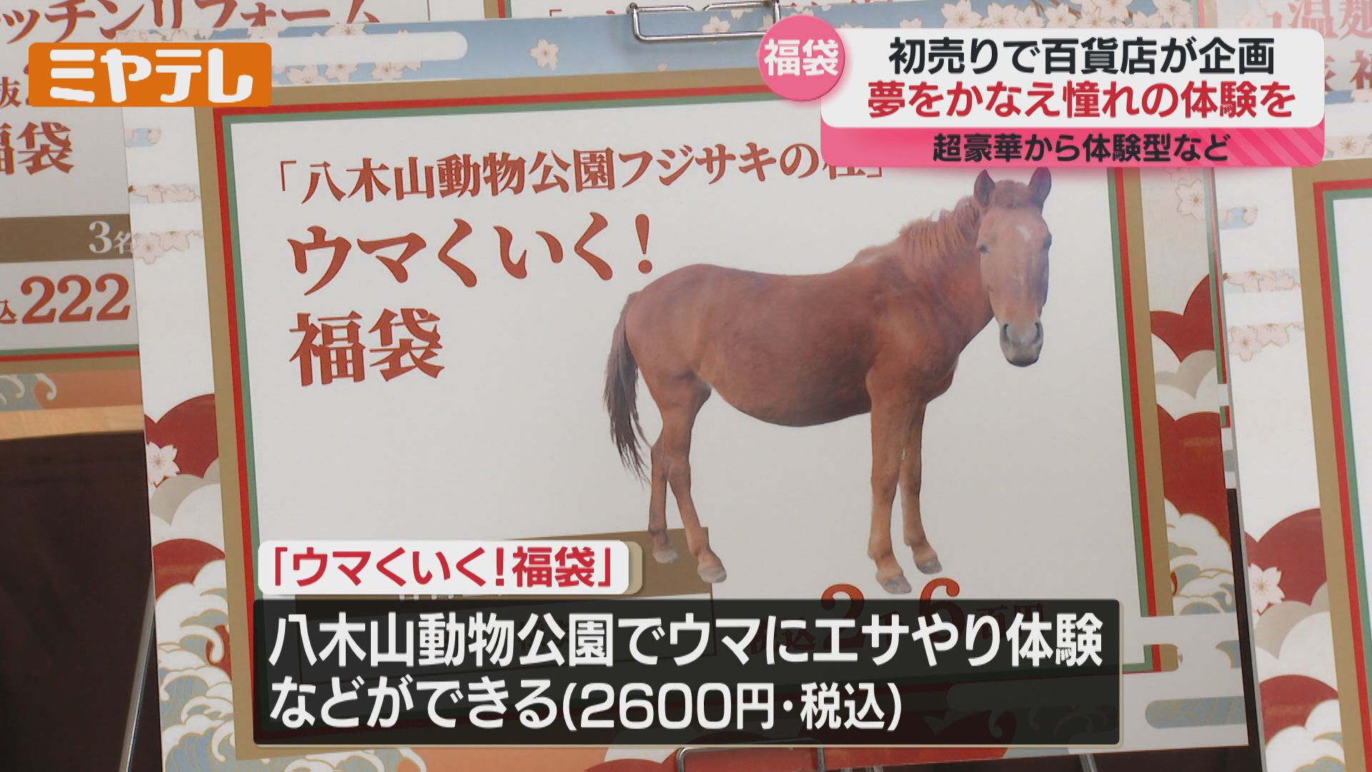 跳ね馬」エンブレムの高級車に純金の「午」…百貨店が初売り用の特別