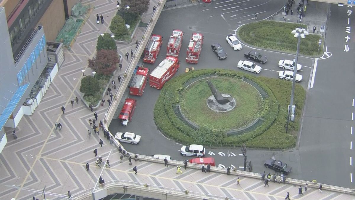 JR仙台駅周辺で異臭か　消防車両32台が出動して確認中