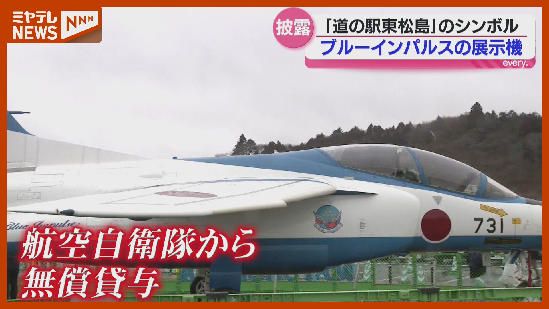 目の前で見てすごく圧巻！」“ブルーインパルス”展示機 お披露目＜宮城