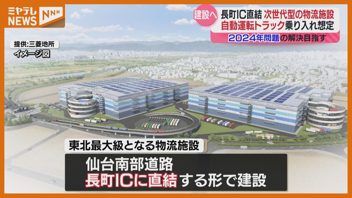 「レベル4」自動運転トラック想定　次世代の物流施設　2030年代前半に開業へ＜仙台・長町ＩＣ直結＞