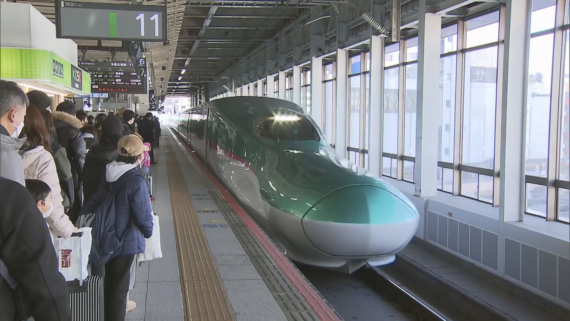 東北新幹線＞Uターンのピーク 上りの自由席で
