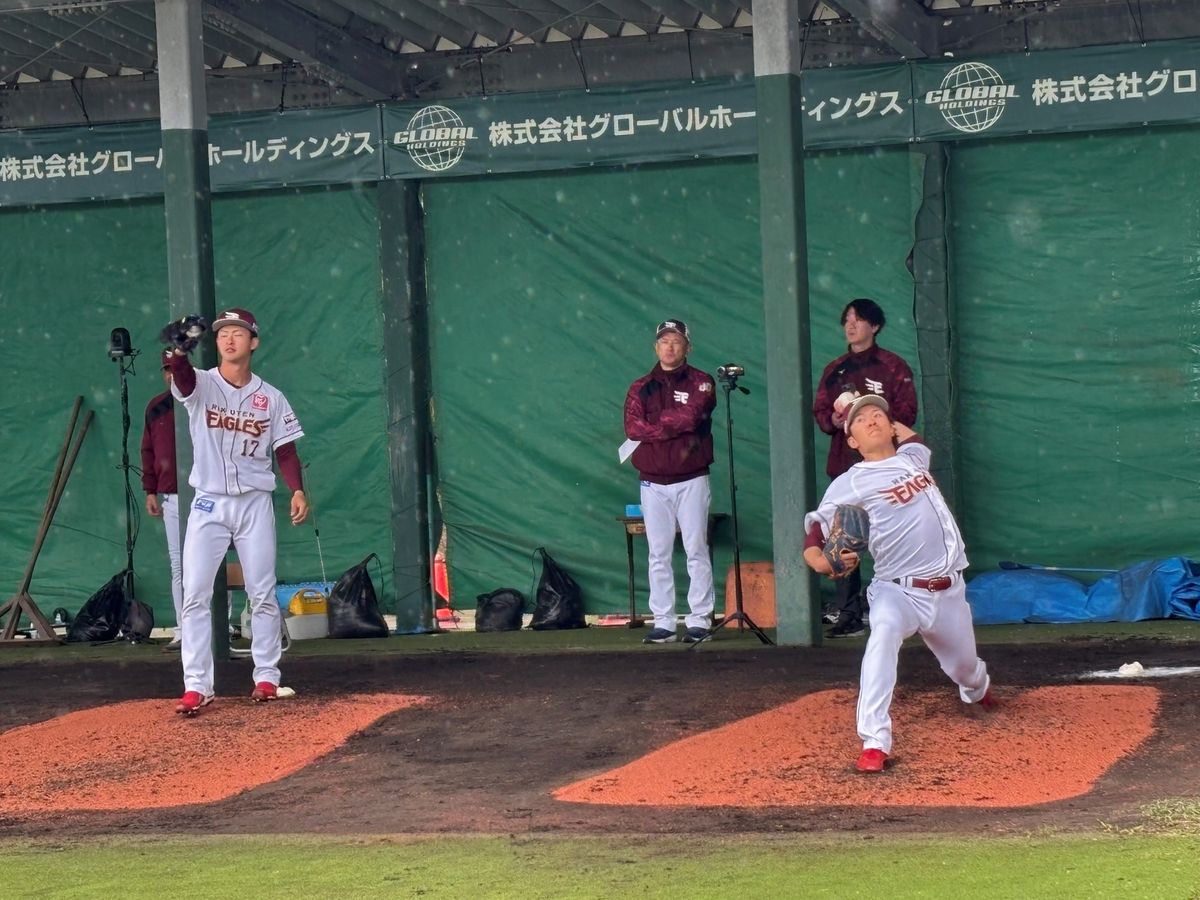 第５クール初日は雨　明日からのオープン戦に向け室内調整【楽天キャンプ先出し情報】