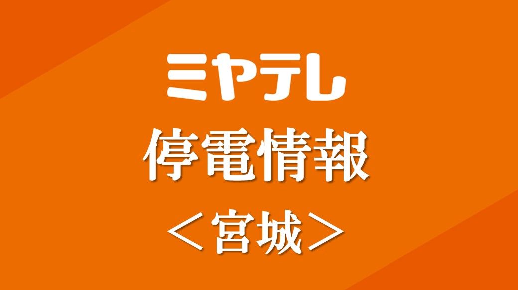 【停電情報・解消】宮城・丸森町で約1200戸停電