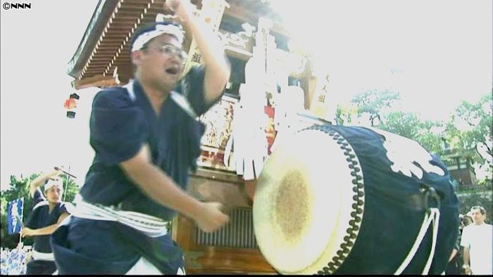 勇壮な音が響き渡る 小倉祇園太鼓競演大会