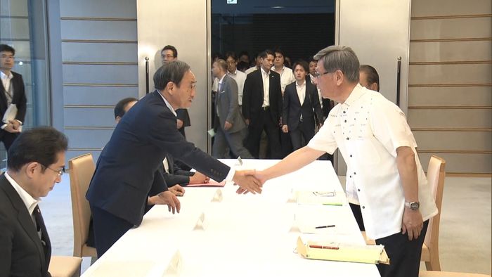 関係閣僚と翁長知事会談“移設問題”平行線