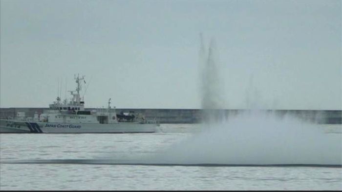 海底に不発弾4発…海自が爆破処理 茨城県