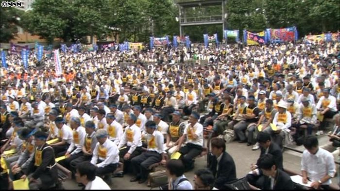 燃油高騰で窮状訴え…全漁連2500人集会