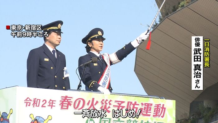 東京オリ・パラ控え　国立競技場で消防訓練