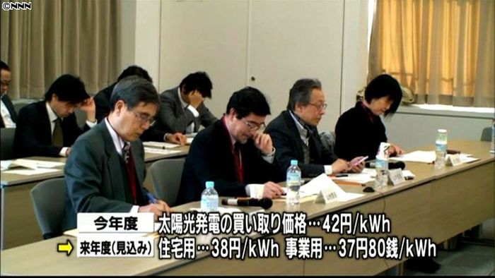 太陽光買い取り価格を引き下げへ~経産省委